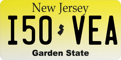 NJ license plate I50VEA
