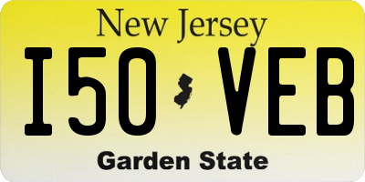 NJ license plate I50VEB