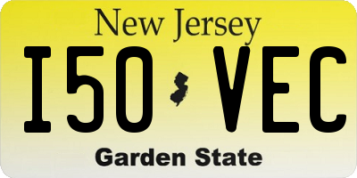 NJ license plate I50VEC