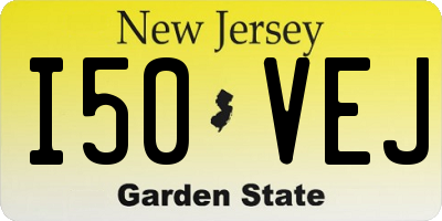 NJ license plate I50VEJ