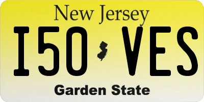 NJ license plate I50VES