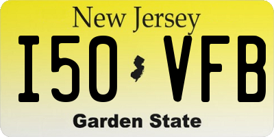 NJ license plate I50VFB