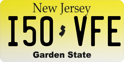 NJ license plate I50VFE