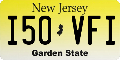 NJ license plate I50VFI