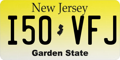 NJ license plate I50VFJ