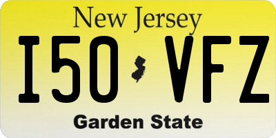 NJ license plate I50VFZ