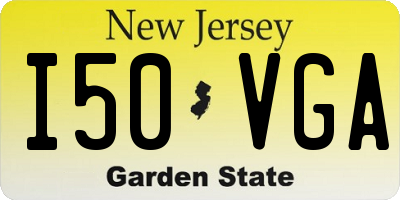 NJ license plate I50VGA