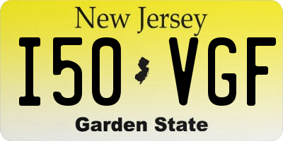 NJ license plate I50VGF