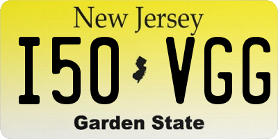NJ license plate I50VGG
