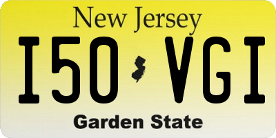NJ license plate I50VGI