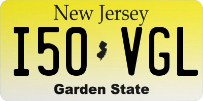 NJ license plate I50VGL
