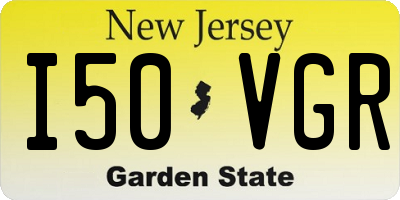 NJ license plate I50VGR