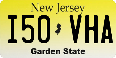 NJ license plate I50VHA