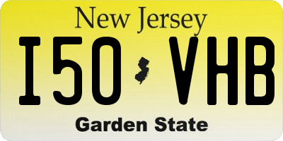 NJ license plate I50VHB