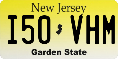 NJ license plate I50VHM