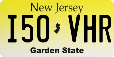 NJ license plate I50VHR
