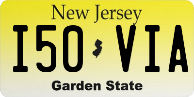 NJ license plate I50VIA