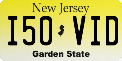 NJ license plate I50VID