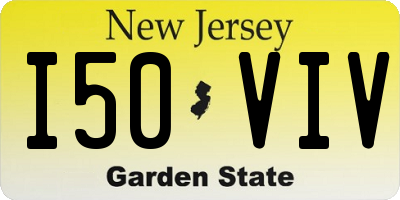 NJ license plate I50VIV