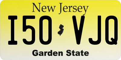 NJ license plate I50VJQ