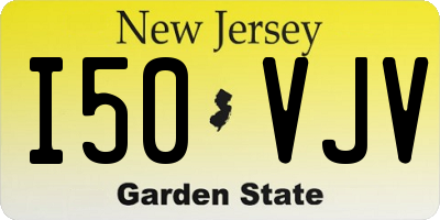 NJ license plate I50VJV