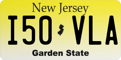 NJ license plate I50VLA