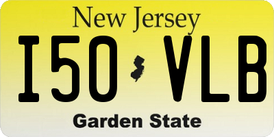 NJ license plate I50VLB