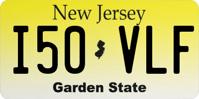 NJ license plate I50VLF