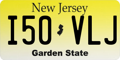 NJ license plate I50VLJ