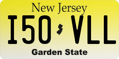 NJ license plate I50VLL