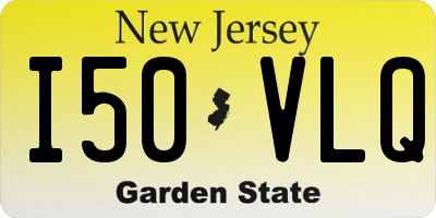 NJ license plate I50VLQ