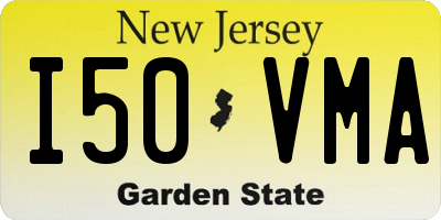 NJ license plate I50VMA