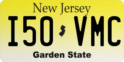 NJ license plate I50VMC