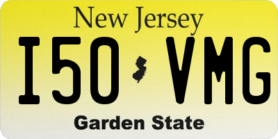 NJ license plate I50VMG