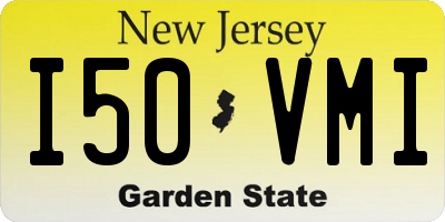 NJ license plate I50VMI