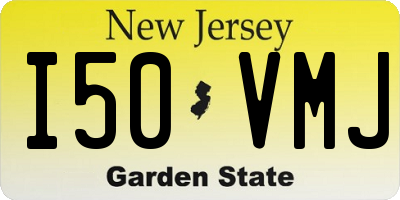 NJ license plate I50VMJ