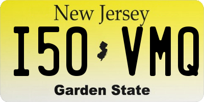 NJ license plate I50VMQ