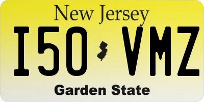 NJ license plate I50VMZ
