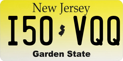 NJ license plate I50VQQ