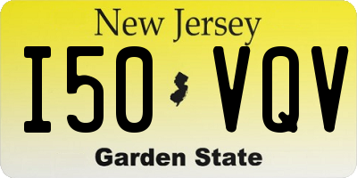 NJ license plate I50VQV