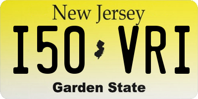 NJ license plate I50VRI