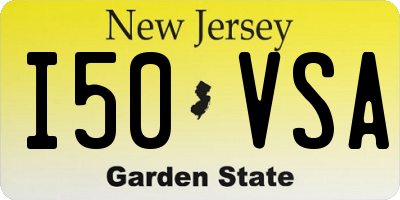 NJ license plate I50VSA