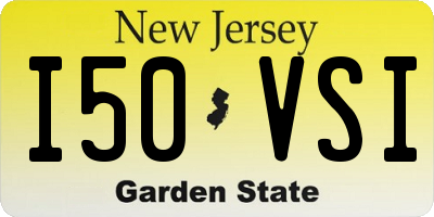 NJ license plate I50VSI
