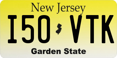 NJ license plate I50VTK