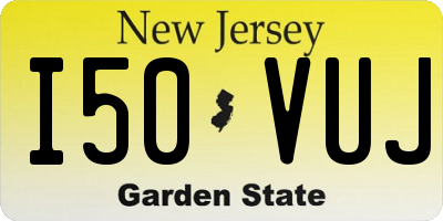 NJ license plate I50VUJ