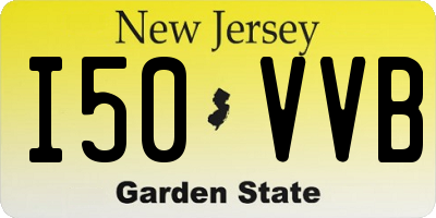 NJ license plate I50VVB