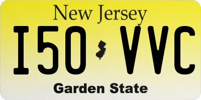 NJ license plate I50VVC