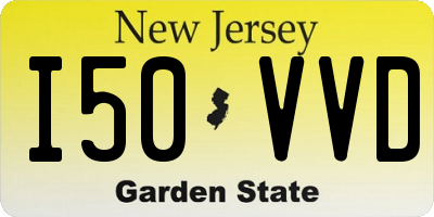 NJ license plate I50VVD