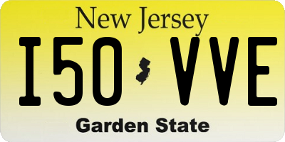 NJ license plate I50VVE