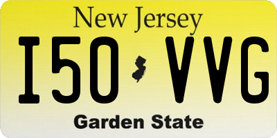 NJ license plate I50VVG